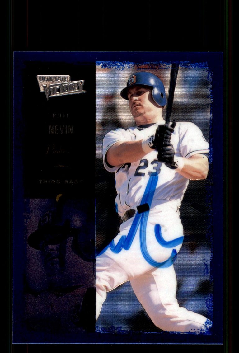 Signed Baseball Card Auto Phil Nevin 2000 Upper Deck Ultimate Victory #78 Padres
