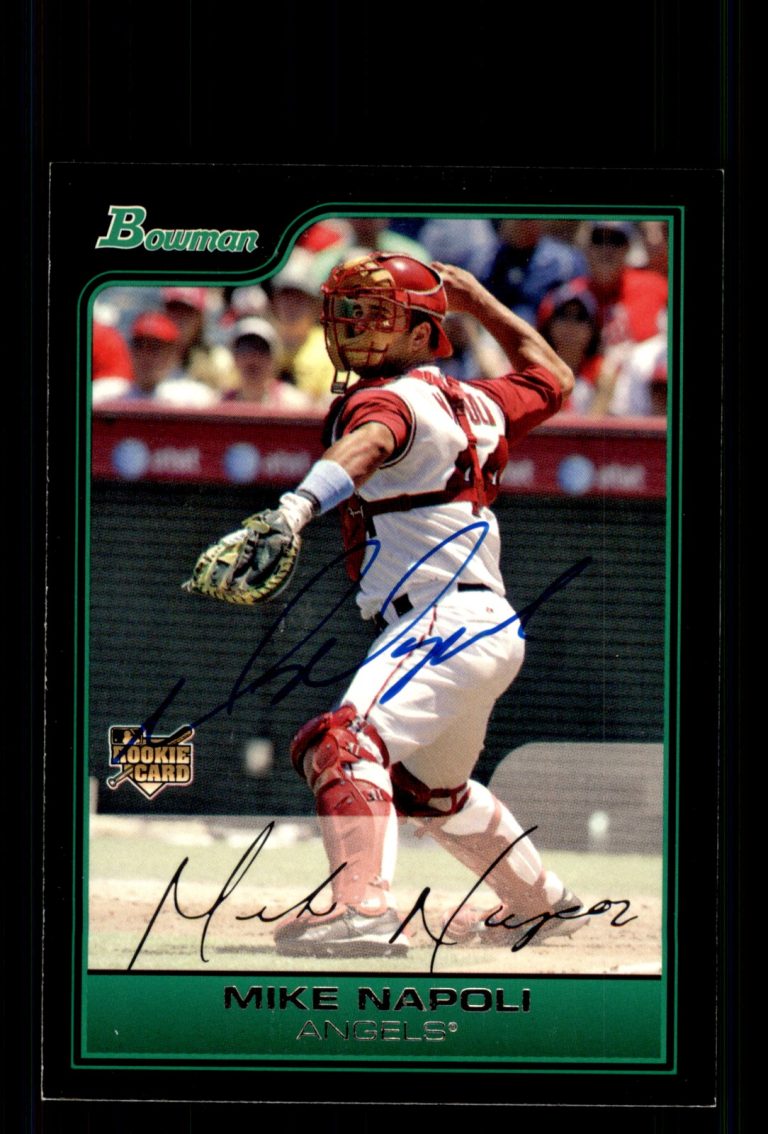 Signed Baseball Card Auto Mike Napoli 2006 Bowman Draft #BDP3 Angels