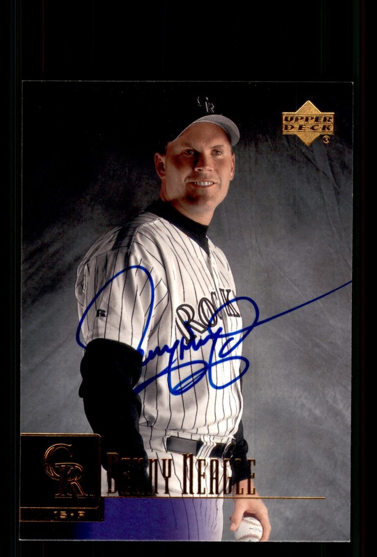 Signed Baseball Card Auto Denny Neagle 2001 Upper Deck #441 Colorado Rockies