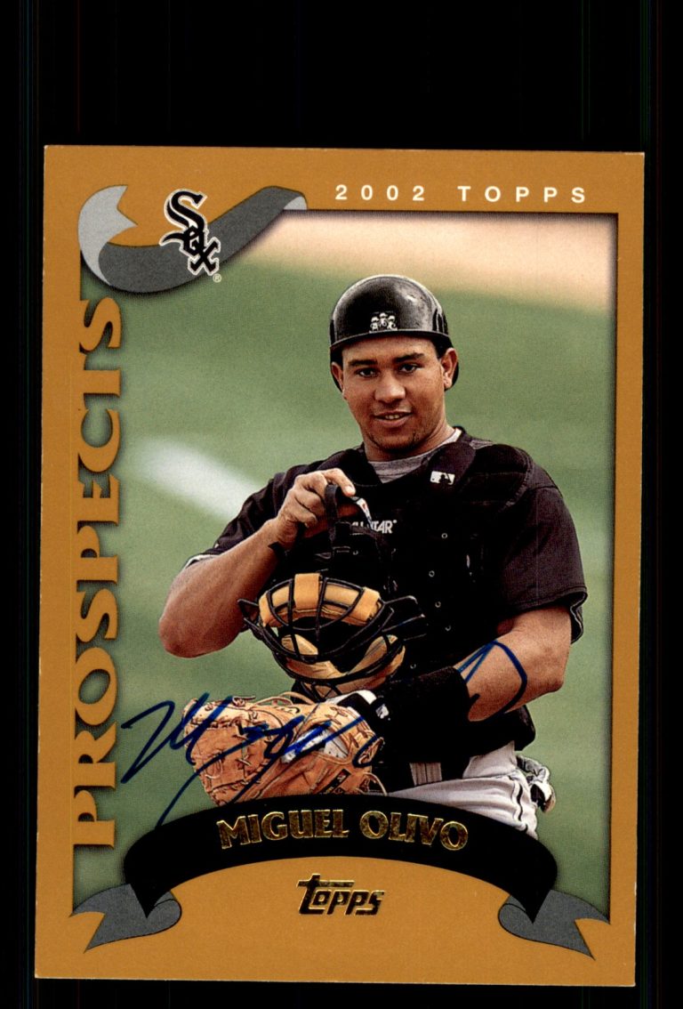 Signed Baseball Card Auto Miguel Olivo 2002 Topps Traded #T117 White Sox