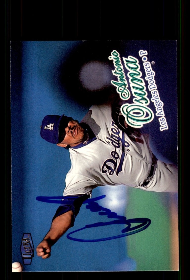 Signed Baseball Card Auto Antonio Osuna 1998 Ultra #425 Los Angeles Dodgers