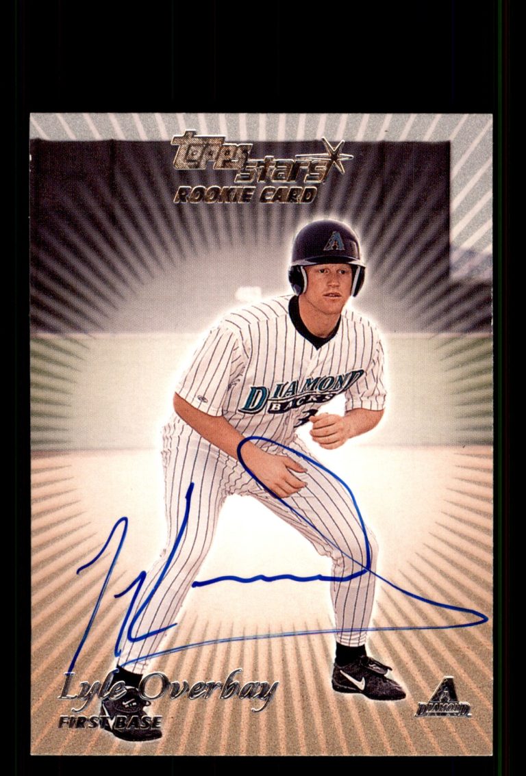 Signed Baseball Card Auto Lyle Overbay 2000 Topps Stars #66 Arizona Diamondbacks