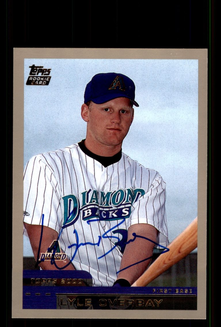 Signed Baseball Card Auto Lyle Overbay 2000 Topps Traded #T15 Arizona