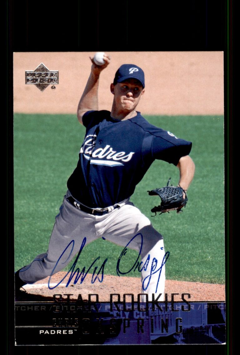Signed Baseball Card Auto Chris Oxspring 2005 Upper Deck #570 Padres