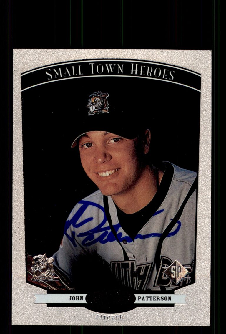 Signed Baseball Card Auto John Patterson 1998 SP Top Prospects #H11 Silver Hawks
