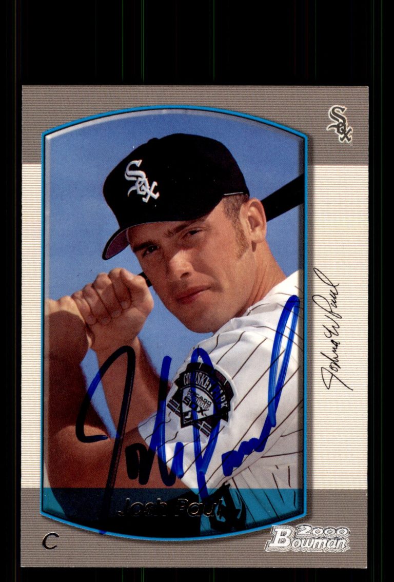 Signed Baseball Card Auto Josh Paul 2000 Bowman #426 Chicago White Sox