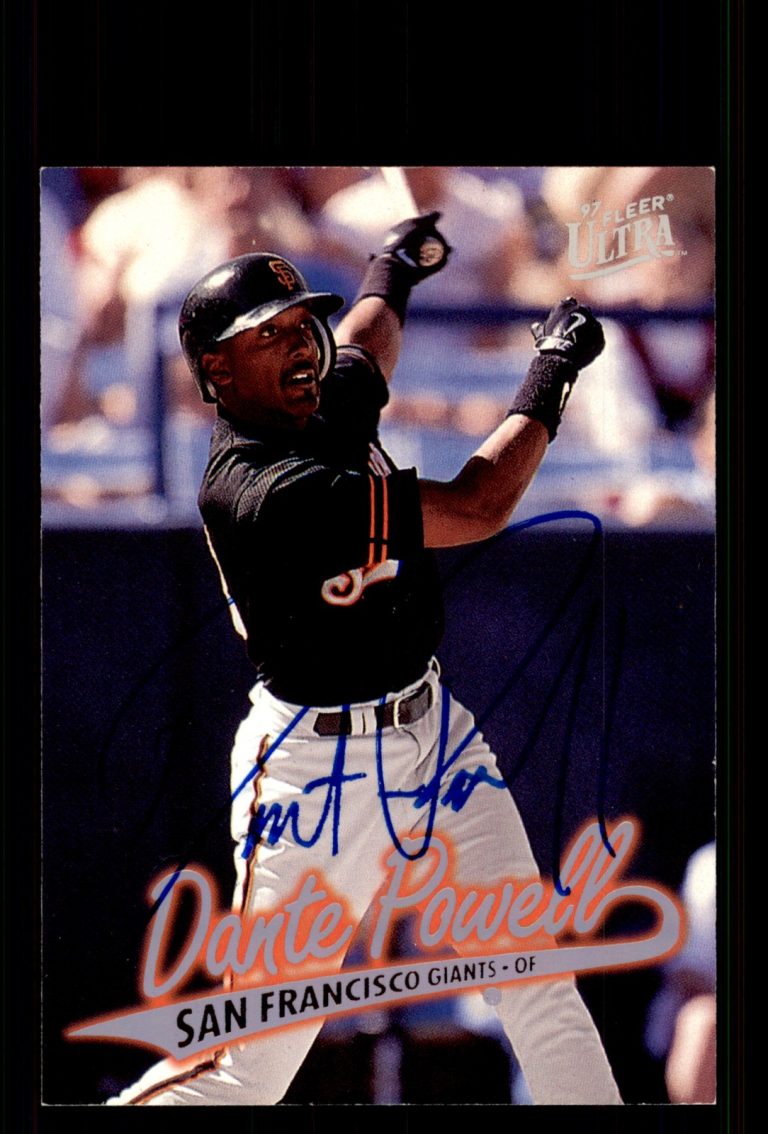 Signed Baseball Card Auto Dante Powell 1997 Ultra #467 San Francisco Giants
