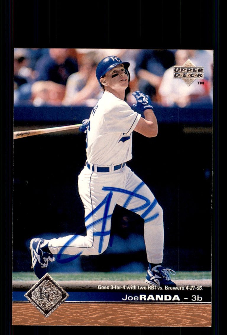 Signed Baseball Card Auto Joe Randa 1997 Upper Deck #89 Kansas City Royals