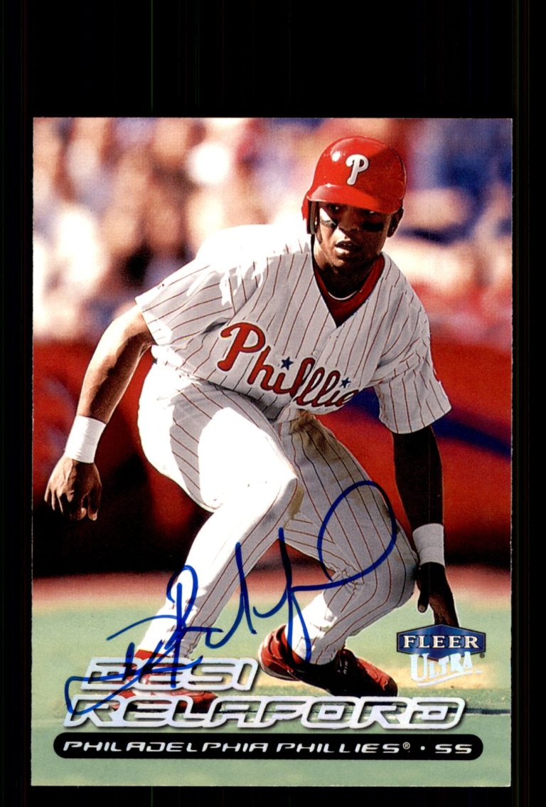 Signed Baseball Card Auto Desi Relaford 2000 Ultra #82 Philadelphia Phillies