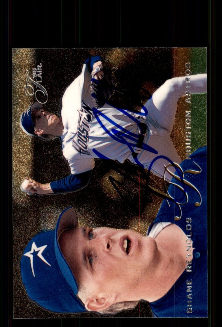 Signed Baseball Card Auto Shane Reynolds 1995 Flair #364 Houston Astros