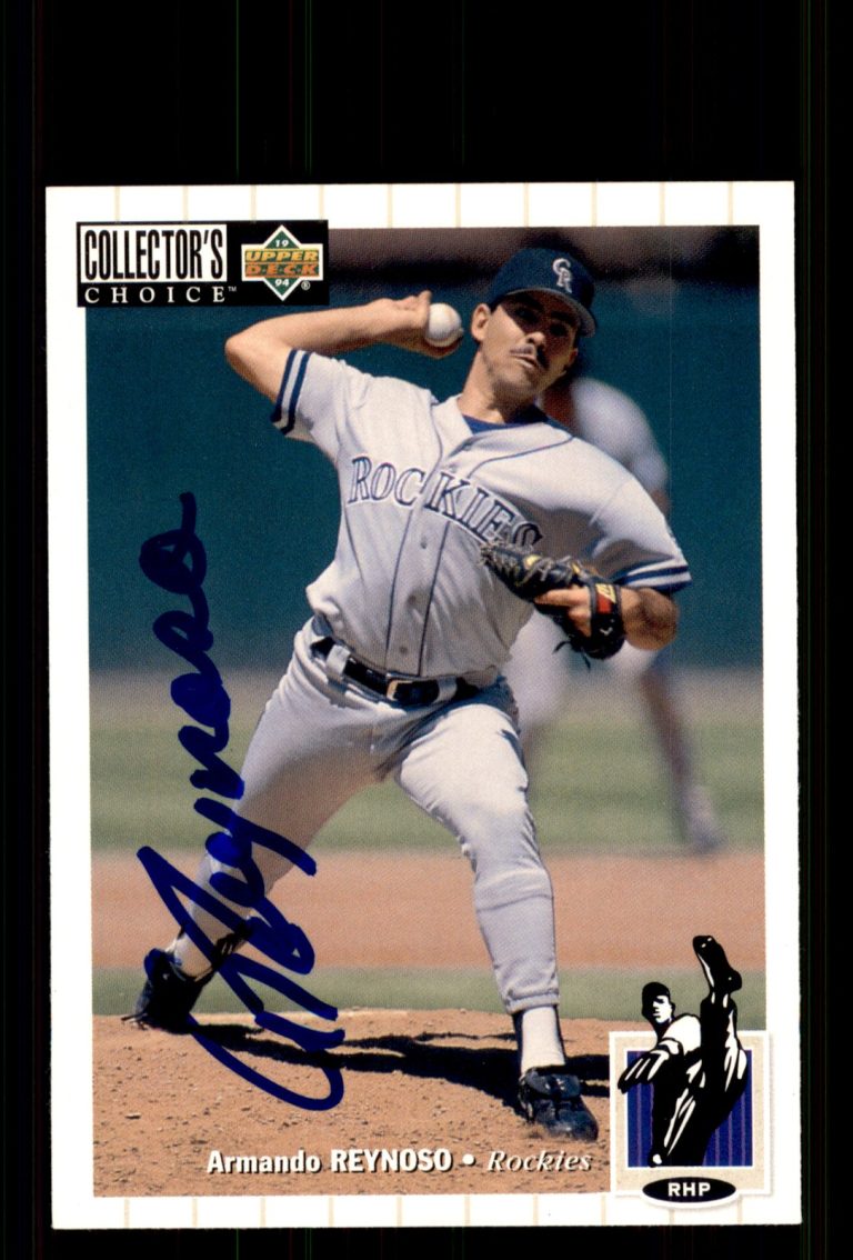 Signed Baseball Card Auto Armando Reynoso 1994 Collector's Choice #238