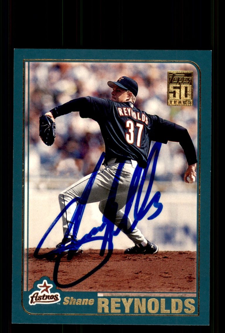 Signed Baseball Card Auto Shane Reynolds 2001 Topps #40 Houston Astros