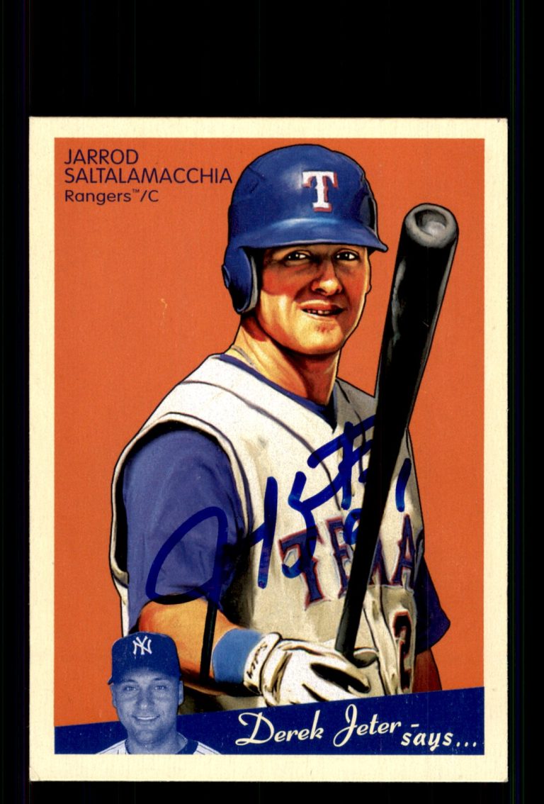 Signed Baseball Card Auto Jarrod Saltalamacchia 2008 Upper Deck Goudey #183