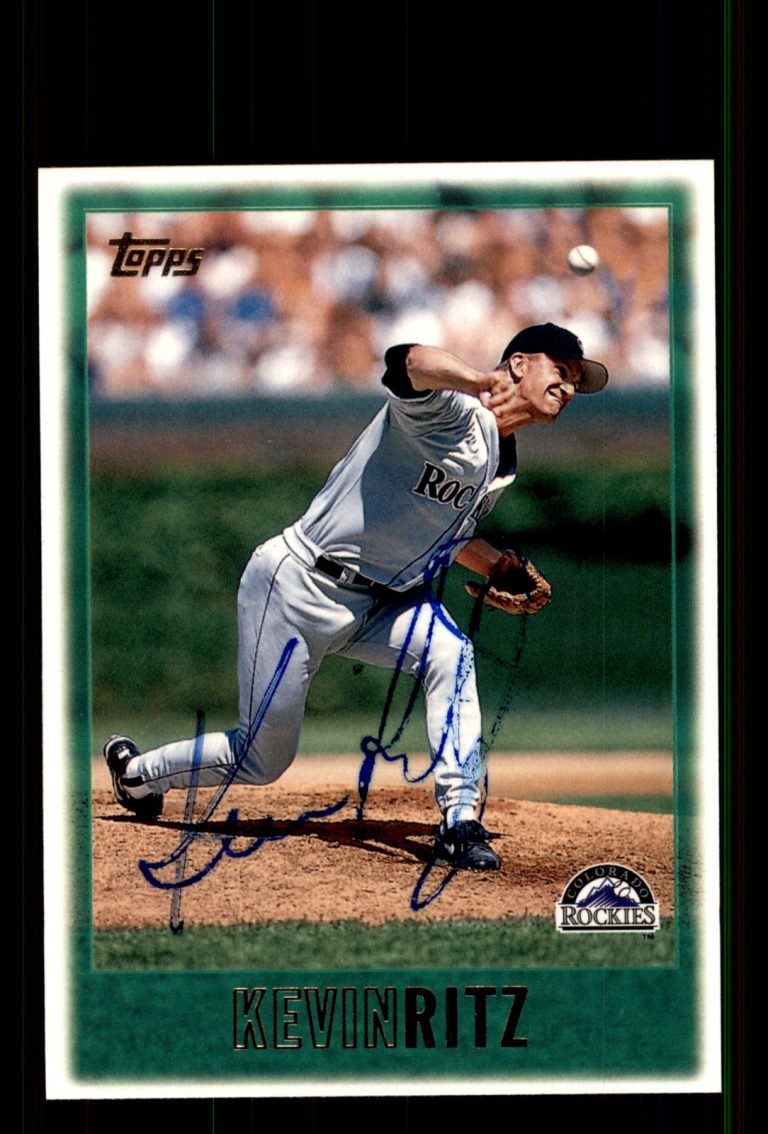 Signed Baseball Card Auto Kevin Ritz 1997 Topps #233 Colorado Rockies
