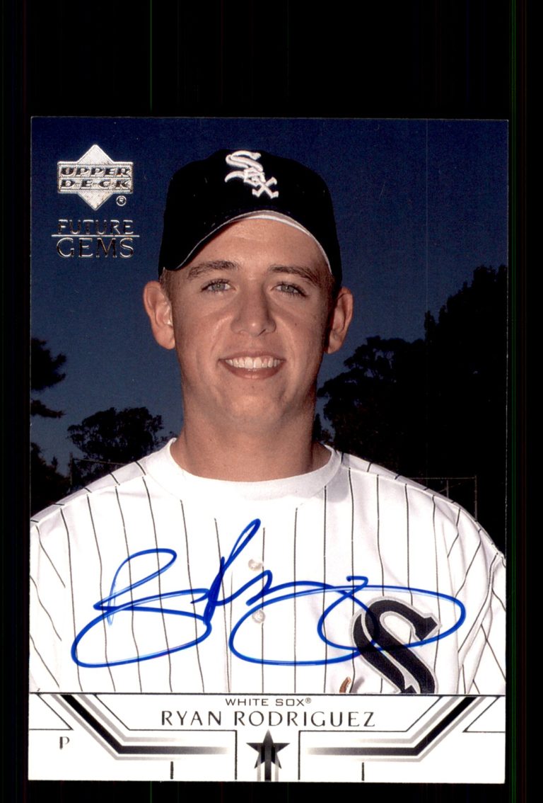 Signed Baseball Card Auto Ryan Rodriguez 2002 Upper Deck Prospect Premieres #44