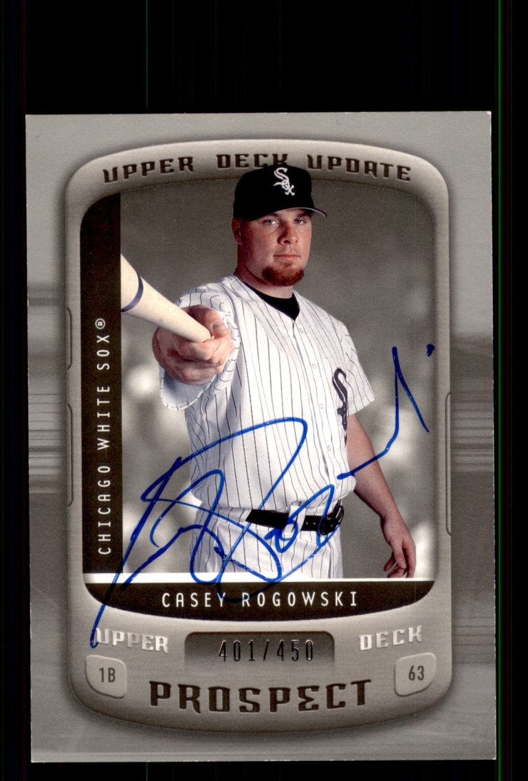 Signed Baseball Card Auto Casey Rogowski 2005 Upper Deck Update #108 White Sox