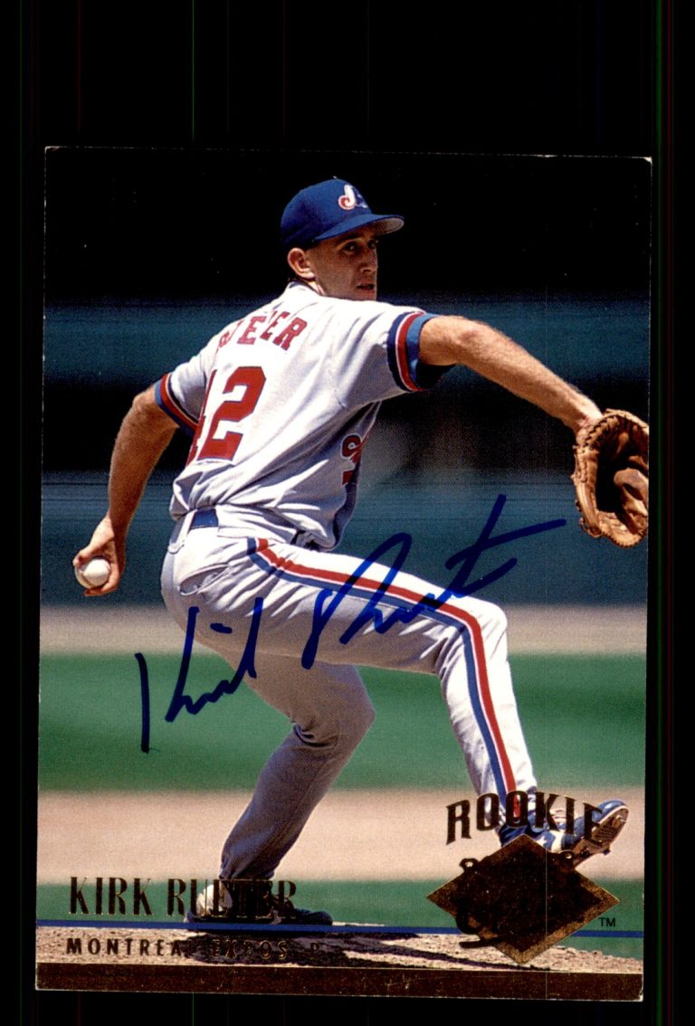 Signed Baseball Card Auto Kirk Rueter 1994 Ultra #231 Montreal Expos