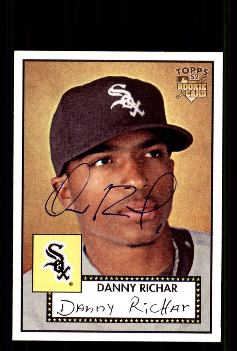 Signed Baseball Card Auto Danny Richar 2007 Topps Rookies '52 #178 White Sox
