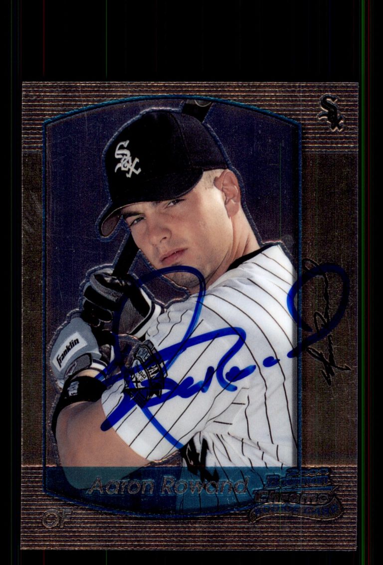 Signed Baseball Card Auto Aaron Rowand 2000 Bowman Chrome #379 Chicago White Sox