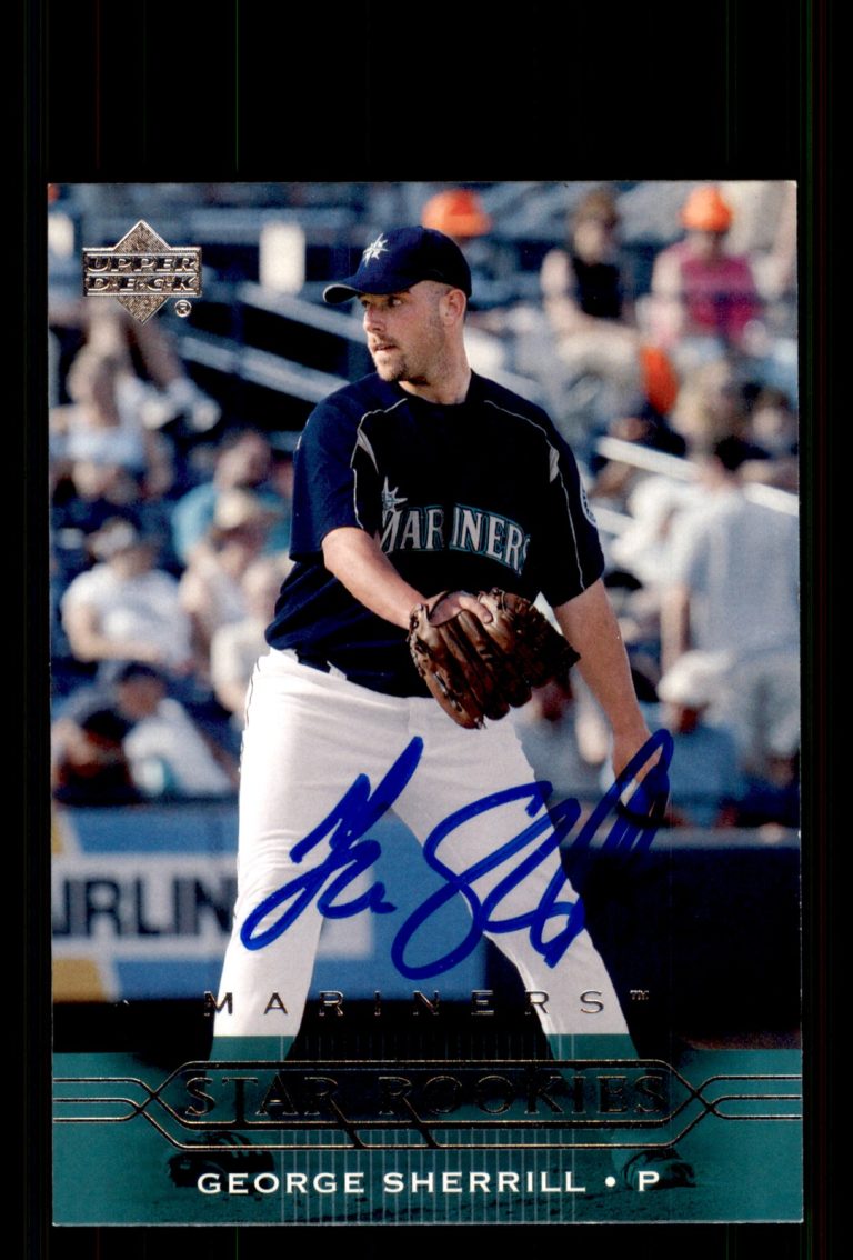 Signed Baseball Card Auto George Sherrill 2005 Upper Deck #243 Seattle Mariners