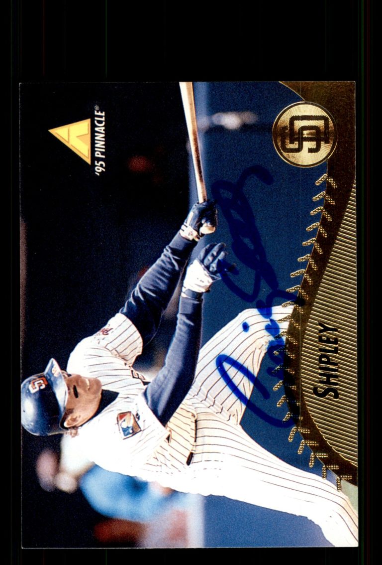 Signed Baseball Card Auto Craig Shipley 1995 Pinnacle #187 San Diego Padres