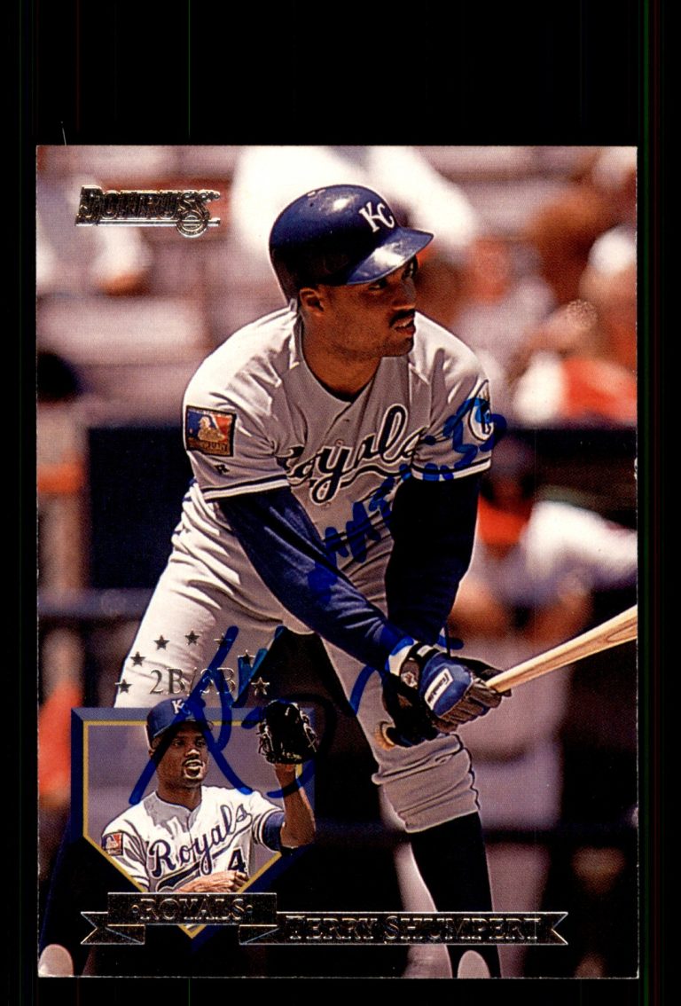 Signed Baseball Card Auto Terry Shumpert 1995 Donruss #176 Kansas City Royals