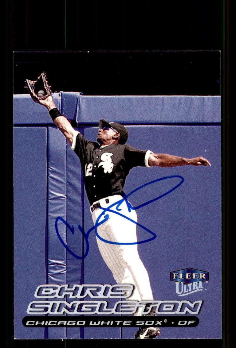 Signed Baseball Card Auto Chris Singleton 2000 Ultra #62 Chicago White Sox