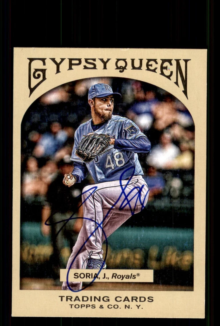 Signed Baseball Card Auto Joakim Soria 2011 Topps Gypsy Queen #293 Royals