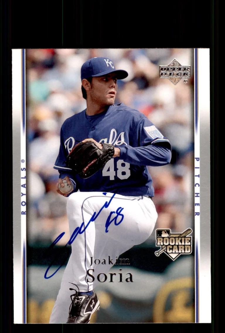 Signed Baseball Card Auto Joakim Soria 2007 Upper Deck #509 Kansas City Royals