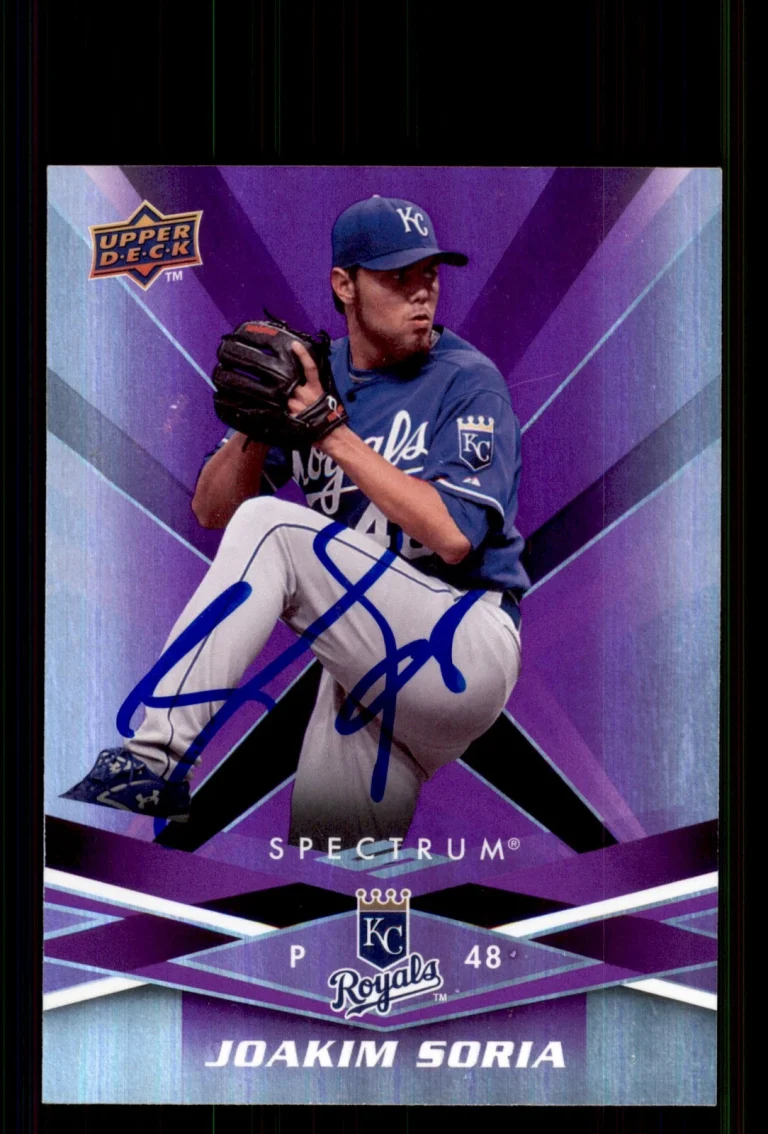 Signed Baseball Card Auto Joakim Soria 2009 Upper Deck Spectrum #44 Royals