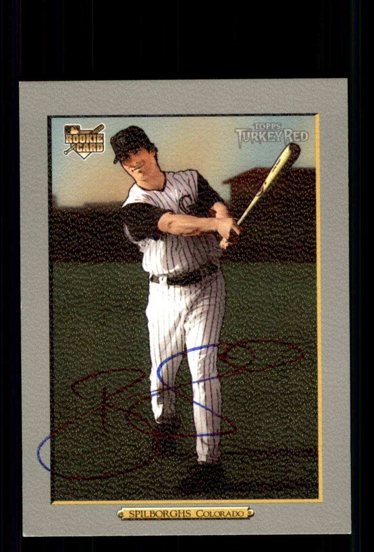 Signed Baseball Card Auto Ryan Spilborghs 2006 Topps Turkey Red #596 Rockies