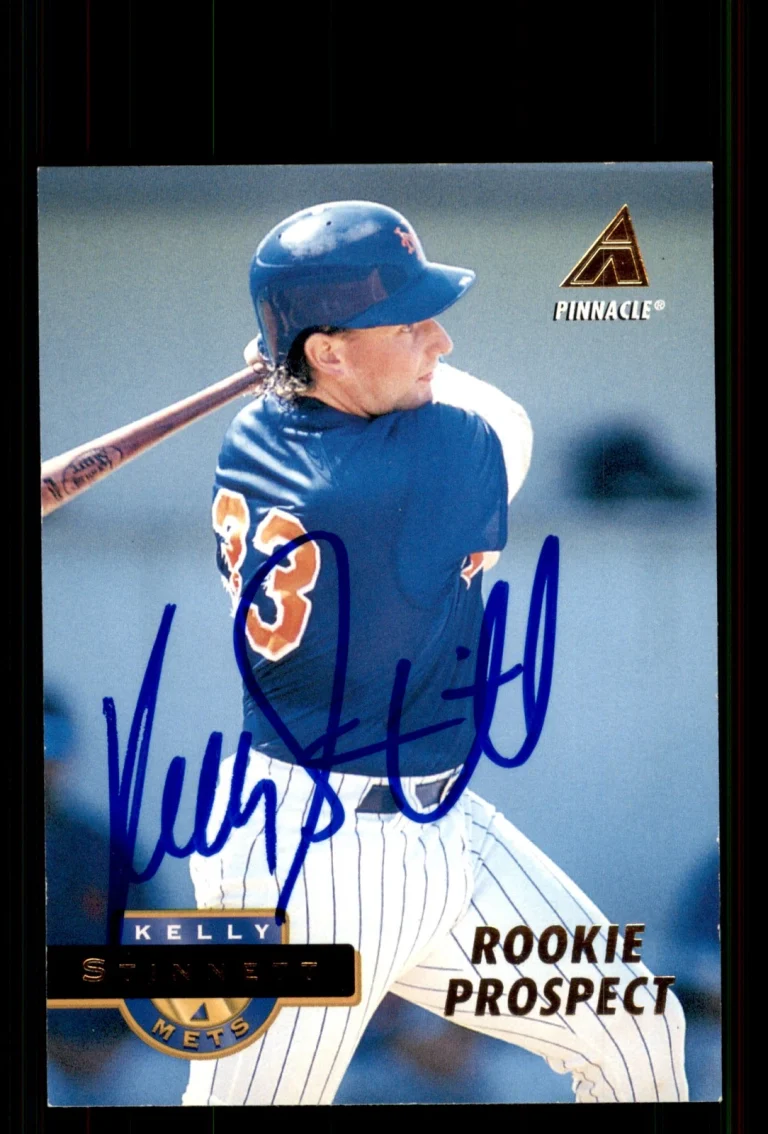 Signed Baseball Card Auto Kelly Stinnett 1994 Pinnacle #538 New York Mets