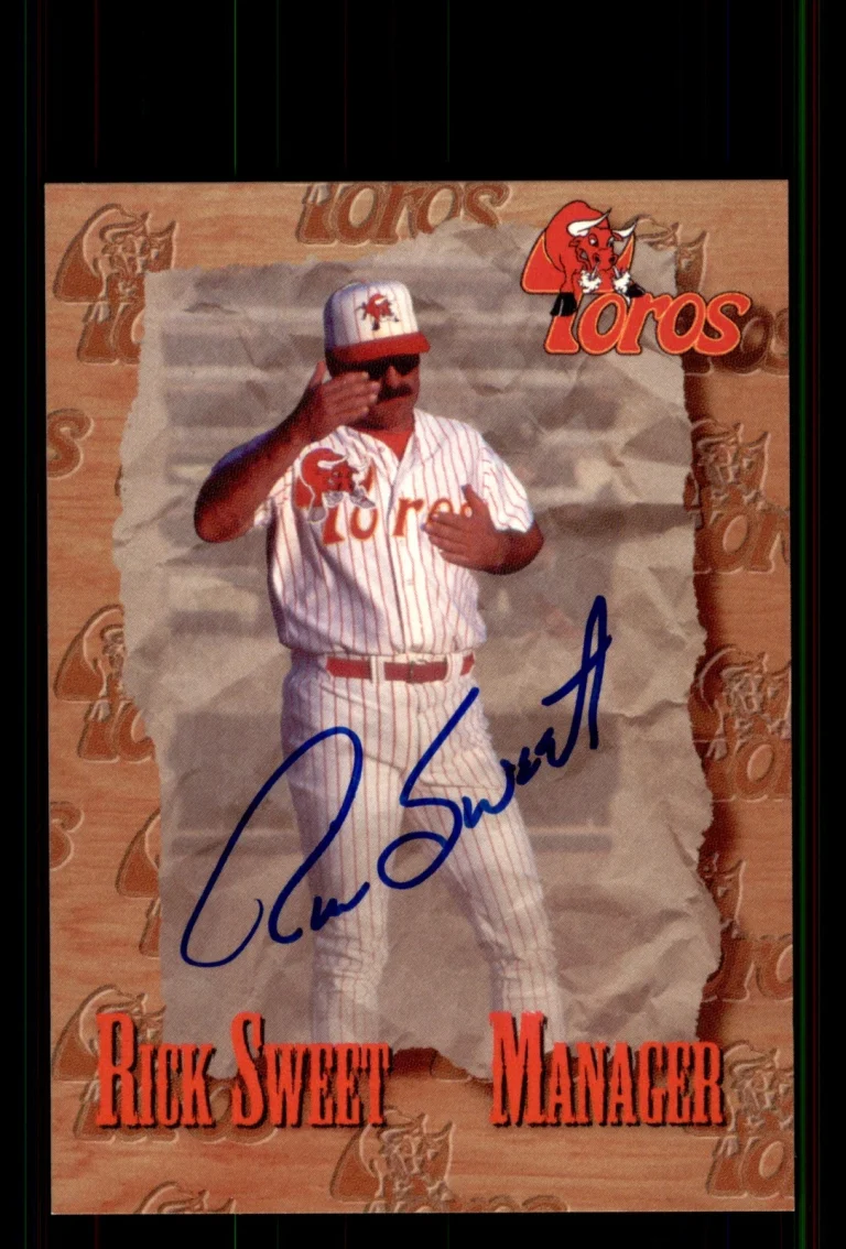 Signed Baseball Card Auto Rick Sweet 1995 Tucson Toros MILB