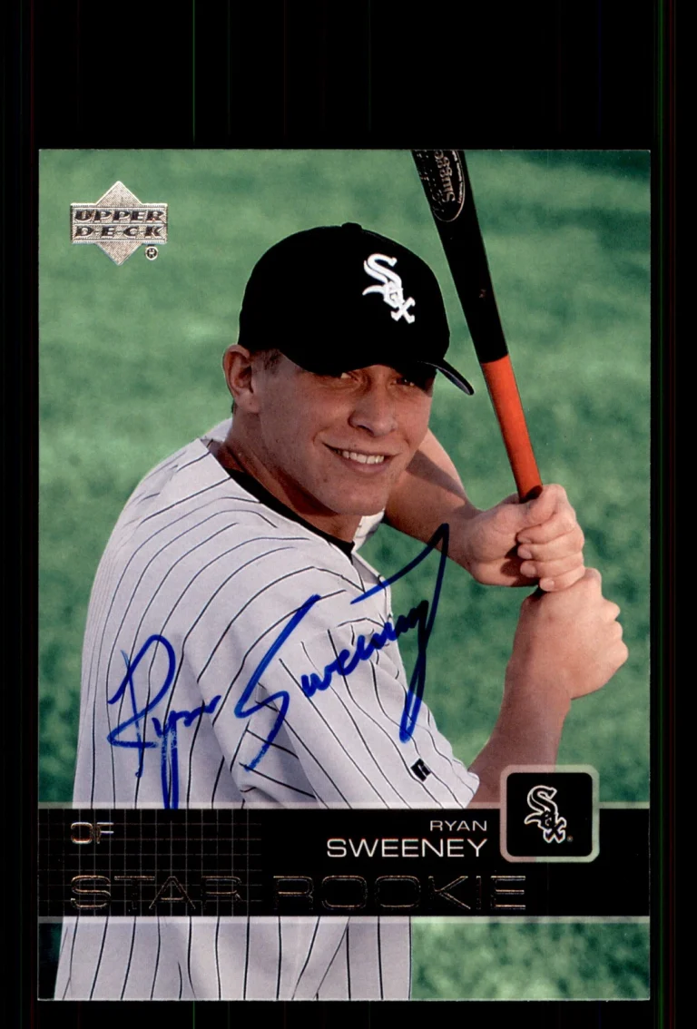 Signed Baseball Card Auto Ryan Sweeney 2003 Upper Deck Prospect Premieres #52
