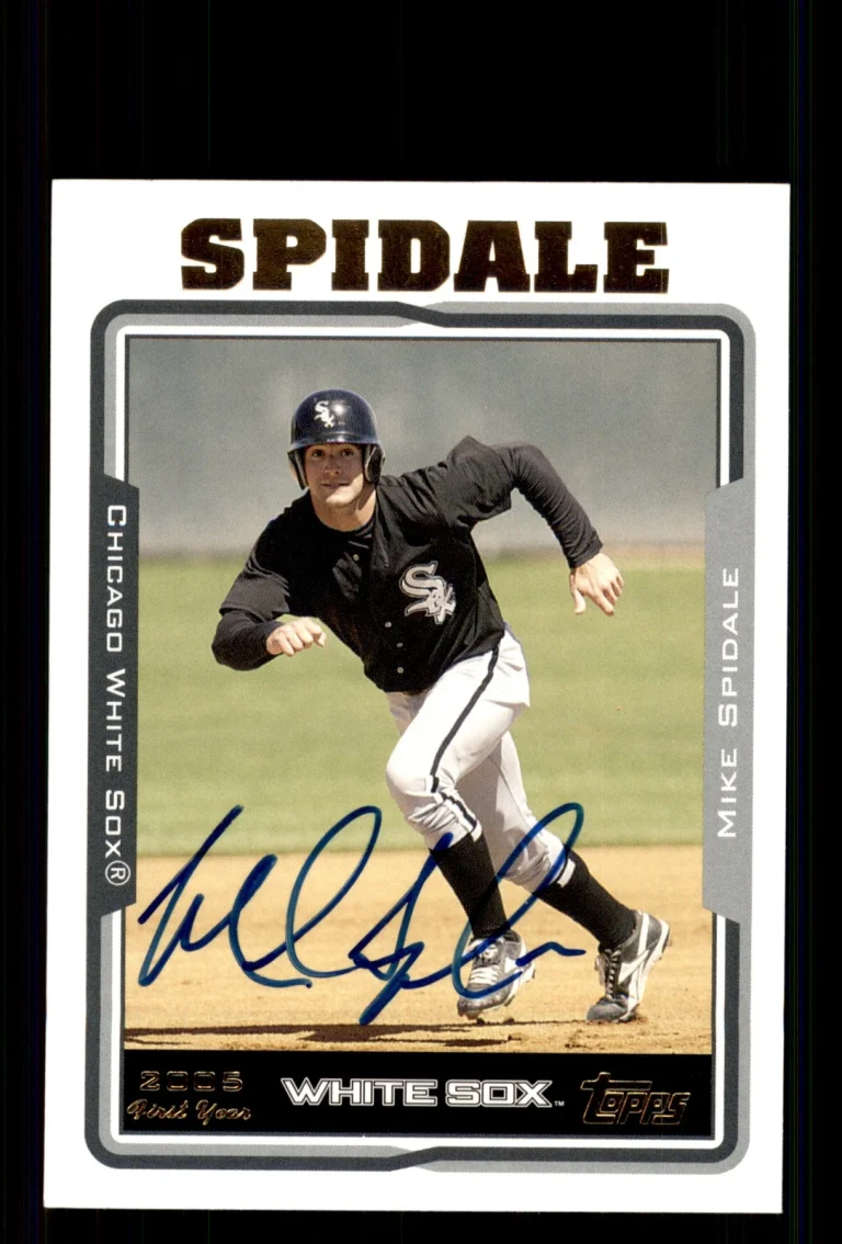 Signed Baseball Card Auto Mike Spidale 2005 Topps Update #UH253 White Sox