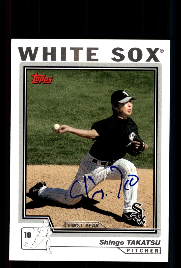 Signed Baseball Card Auto Shingo Takatsu 2004 Topps Traded #T160 White Sox