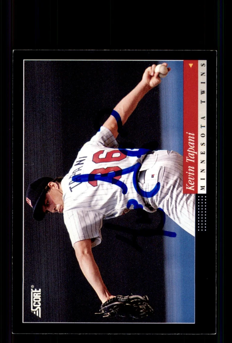 Signed Baseball Card Auto Kevin Tapani 1994 Score #351 Minnesota Twins