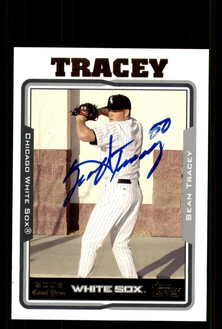 Signed Baseball Card Auto Sean Tracey 2005 Topps Update #UH261 White Sox