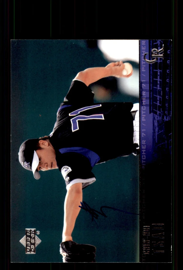 Signed Baseball Card Auto Chin-Hui Tsao 2004 Upper Deck #334 Colorado Rockies