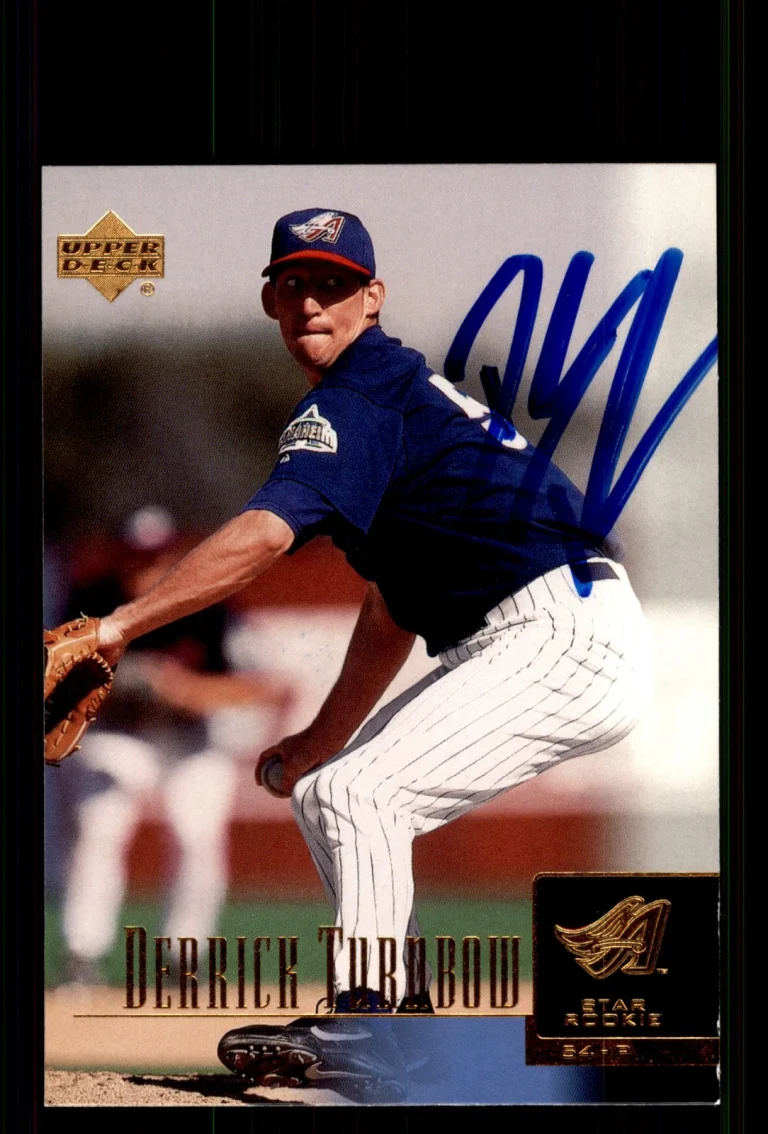 Signed Baseball Card Auto Derrick Turnbow 2001 Upper Deck #16 Anaheim Angels