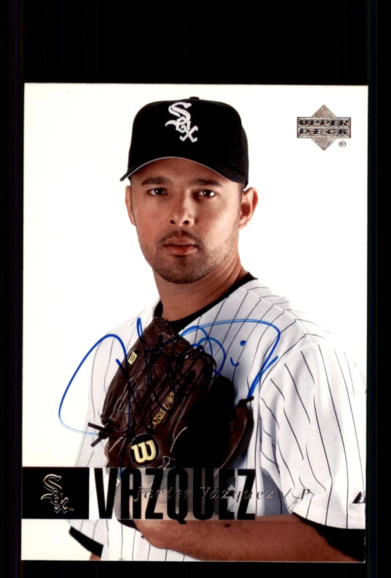 Signed Baseball Card Auto Javier Vazquez 2006 Upper Deck #562 Chicago White Sox
