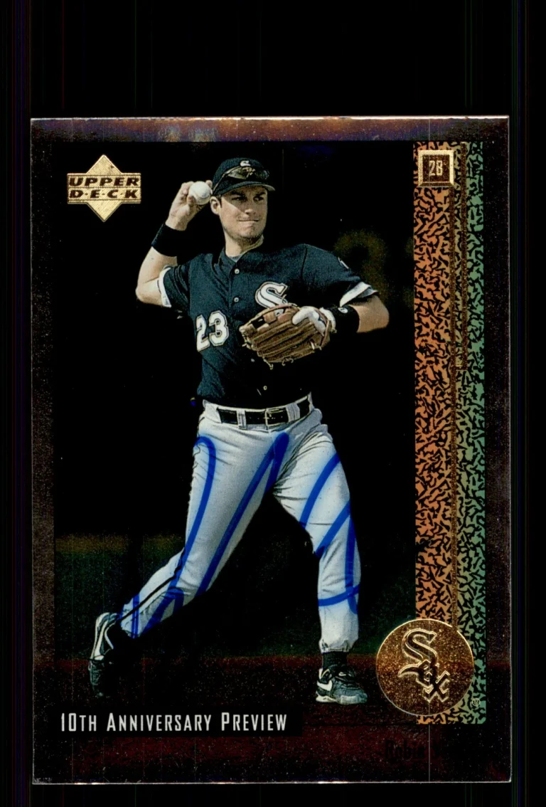 Signed Baseball Card Auto Robin Ventura 1998 Upper Deck #32 Chicago White Sox