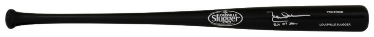 Leon Durham Signed Louisville Slugger Pro Black Baseball Bat w/2x AS - (SS COA)