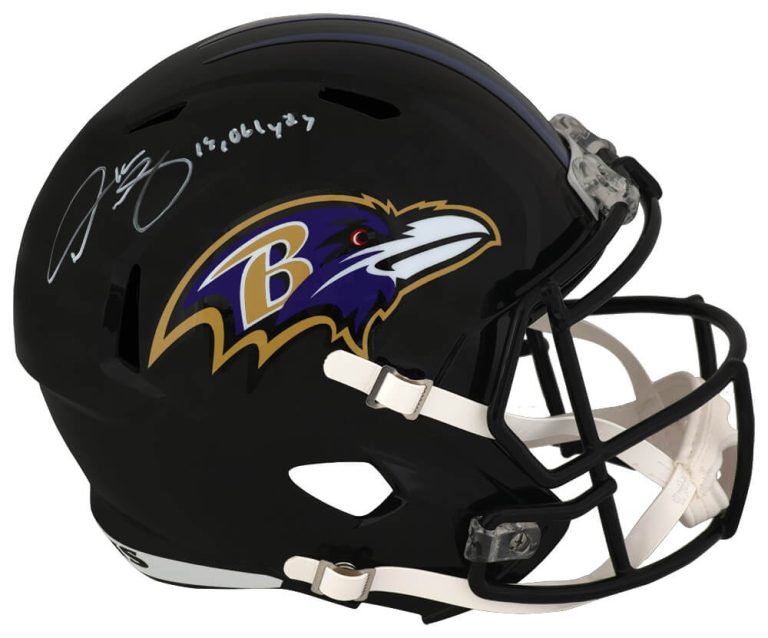 Derrick Mason Signed Ravens Riddell Full Size Replica Helmet w/Yards - (SS COA)