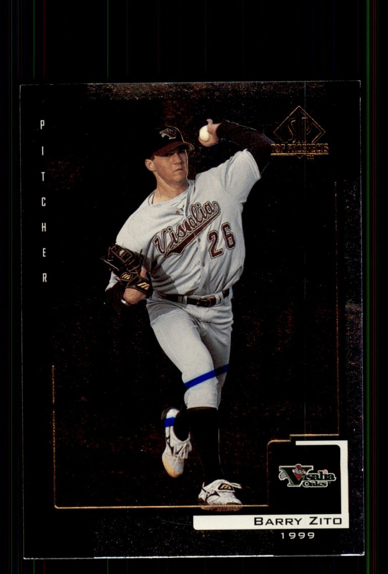 Signed Baseball Card Auto Barry Zito 2000 SP Top Prospects #22 Visalia Oaks