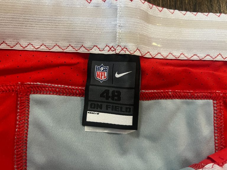 2020 GAME ISSUED KANSAS CITY CHIEFS FOOTBALL PANTS * NOT USED * RED SIZE 48