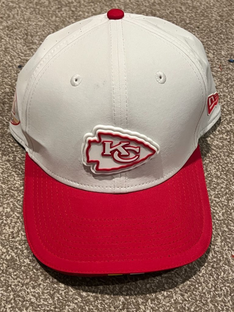 FELIX ANUDIKE-UZOMAH GAME USED FOOTBALL HAT KANSAS CITY CHIEFS SNAPBACK 2025