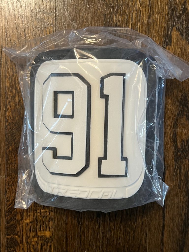 KANSAS CITY CHIEFS LOGO TEAM GAME ISSUED FOOTBALL THIGH PADS #91