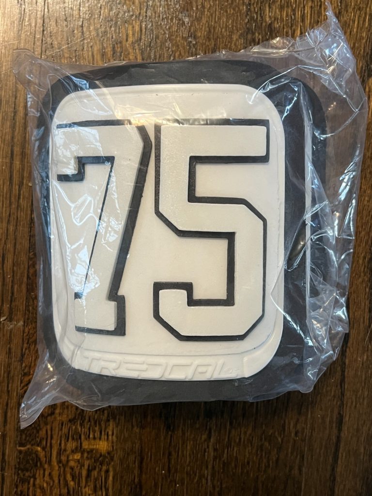 KANSAS CITY CHIEFS LOGO TEAM GAME ISSUED FOOTBALL THIGH PADS #75