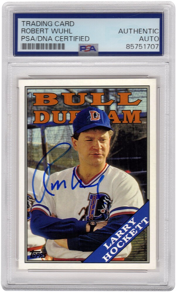 Robert Wuhl Signed Bull Durham 2016 Topps Archives Hockett Card #BD-LH (PSA/DNA)